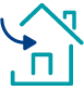 icon of house with arrow pointing in