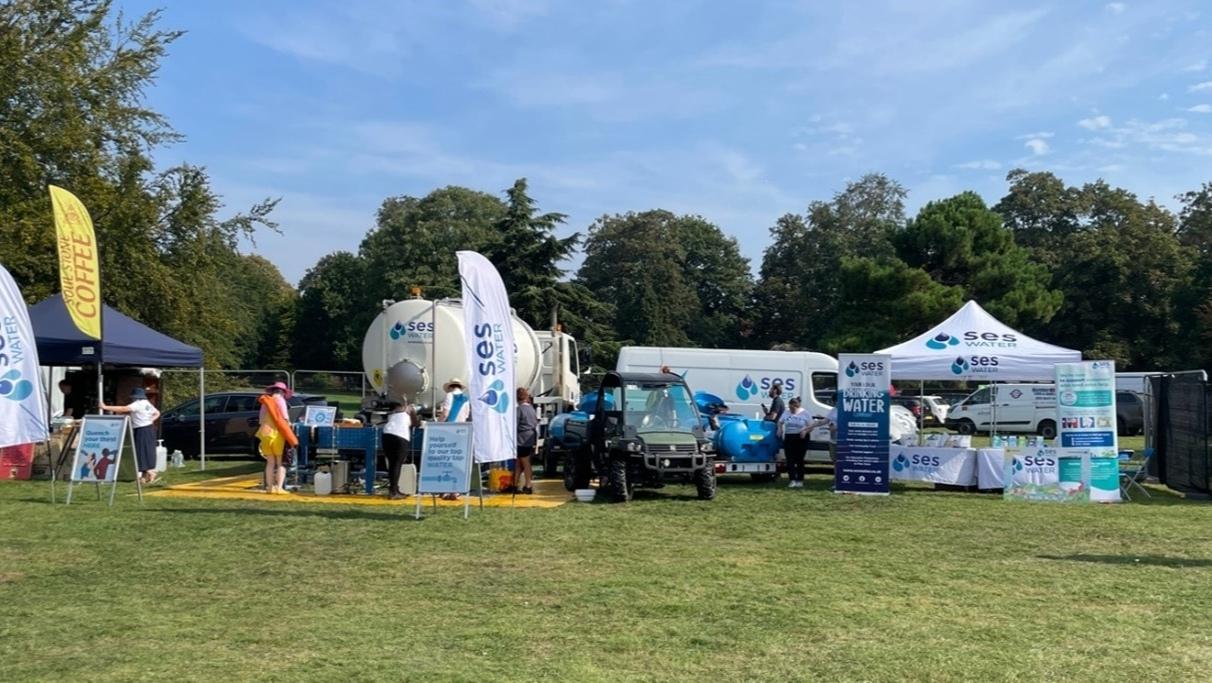 SES water attends a music festival