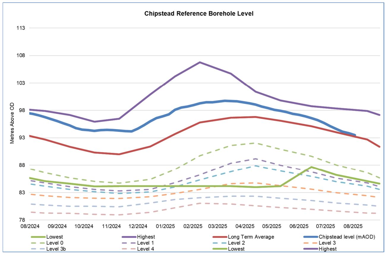 Chipstead Reference Borehole level
